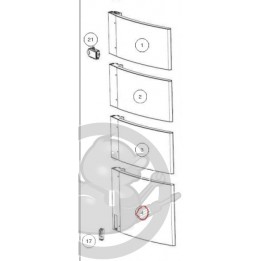 Caisson inférieur Mat gauche Blanc sèche serviettes Atlantic 086504