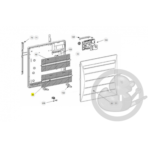 Résistance inférieure radiateur Atlantic Thermor 599129