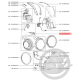 Joint tube air aspirateur sans fil XO Rowenta Tefal SS-2230002875