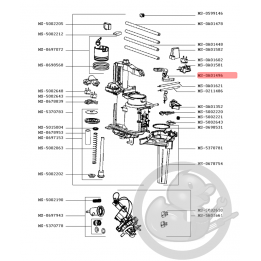 Tige éjecteur cafetière expresso Krups MS-0A01496