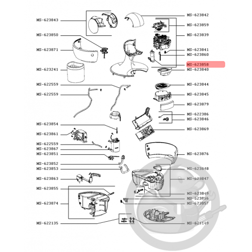 Moteur cafetière expresso Krups MS-623858