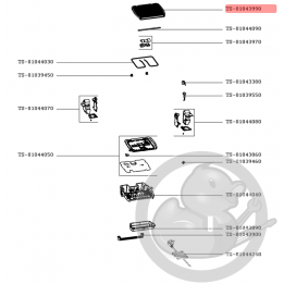 Plaque cuisson inférieure optigrill elite xl Tefal TS-01043990