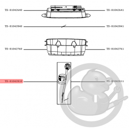 Cordon alimentation + fusible cuiseur cake factory Tefal TS-01042810