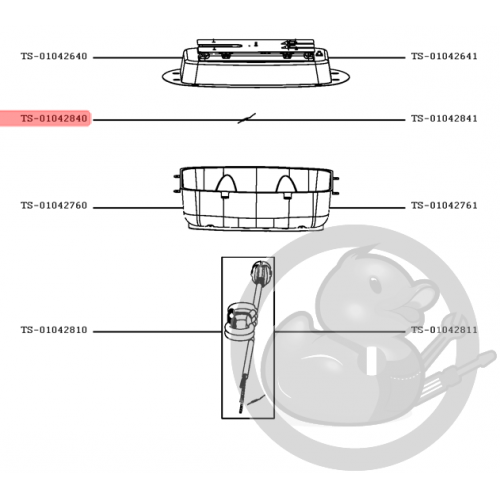 Fusible 240°c + faisceau cuiseur cake factory Tefal TS-01042840