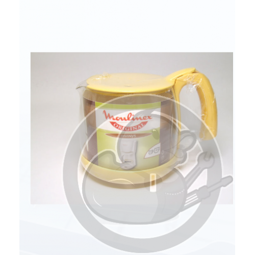 Verseuse verre + couvercle jaune cafetière divinys Moulinex A15B0E