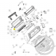 Cache structure inférieure unité intérieure murale Nagano Thermor 084126