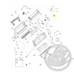 Carte électronique UI (prog position 1) unité intérieure murale Nagano Thermor 084328