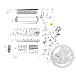 Raccord goulotte D+G, de 1500 à 4200W unité intérieure murale Nagano Thermor 084546