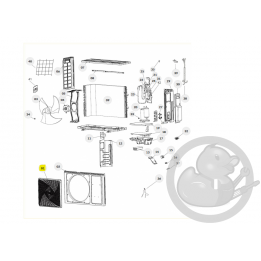 Grille ventilateur unité extérieure Thermor 084388