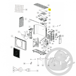 Couvercle de boite électrique unité extérieure Thermor 084294