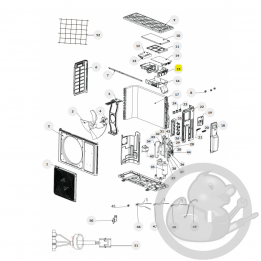 Coffret électrique supérieur unité extérieure Thermor 084392