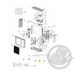 Faisceau 2 sondes unité extérieure Thermor 084411