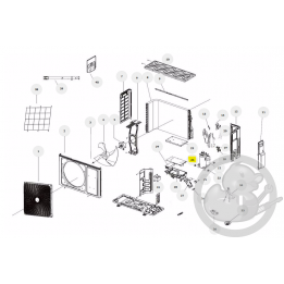 Carte électronique PCB unité extérieure Thermor 084574