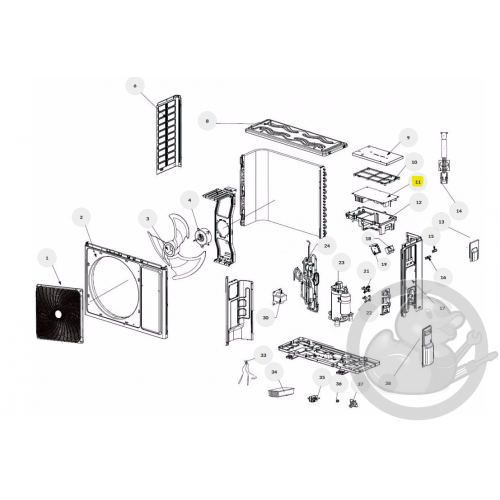 Carte électronique PCB unité extérieure Thermor 084632