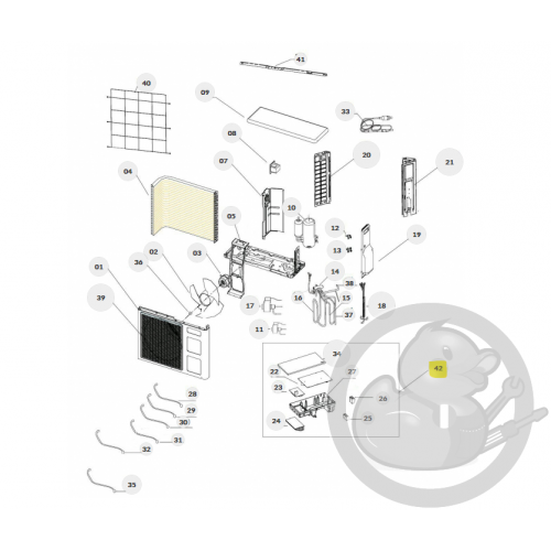 Module boite de commande unité extérieure Thermor 084301