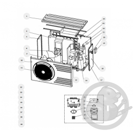 Housse hivernage pompe à chaleur piscine Thermor 022638