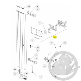 Ens. commande digitale + tiroir prog 24 radiateur Atlantic Thermor 088211