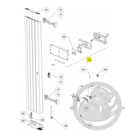 Ens. commande digitale + tiroir prog 25 radiateur Atlantic Thermor 088212