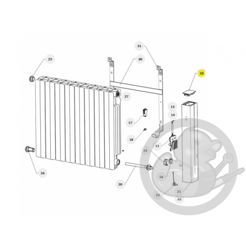 Commande digitale prog 23 radiateur Atlantic Thermor 088956