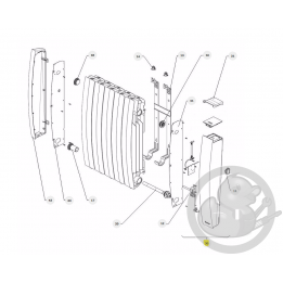 Joue complète Ipala H prog 185 radiateur Atlantic Thermor 089348