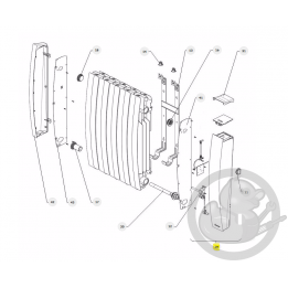 Joue complète Ipala H prog 187 radiateur Atlantic Thermor 089350