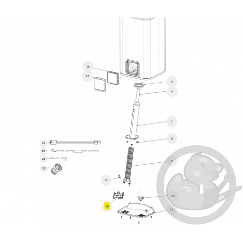 Carte électronique wifi BA C2 WD 120L SA chauffe-eau Atlantic Thermor Sauter 030398