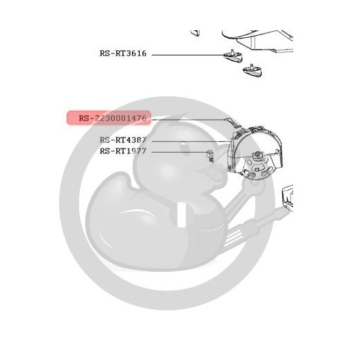 Levier enrouleur aspirateur Rowenta RS-2230001476