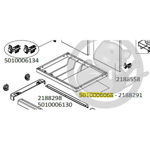 Châssis matte lisse noir barbecue CAMPINGAZ 5010006068