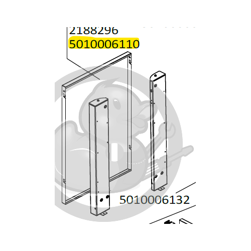 Panneau latéral gauche ou droit - lisse noir barbecue CAMPINGAZ 5010006110