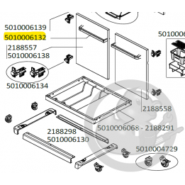 Poignée de porte ou de tiroir à graisse en acier lisse barbecue CAMPINGAZ 5010006132