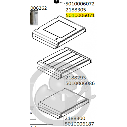 Etagère réchaud latéral lisse gris foncé barbecue CAMPINGAZ 5010006071