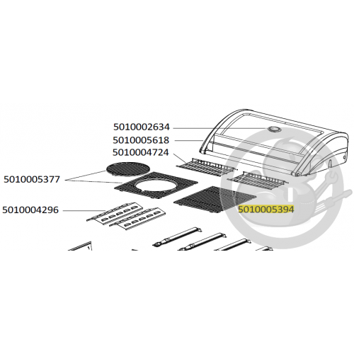 Grille cuisson fonte émaillée mate barbecue CAMPINGAZ 5010005394