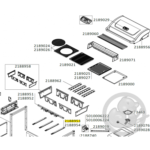 Brûleur inox 28Mb barbecue CAMPINGAZ 2188953