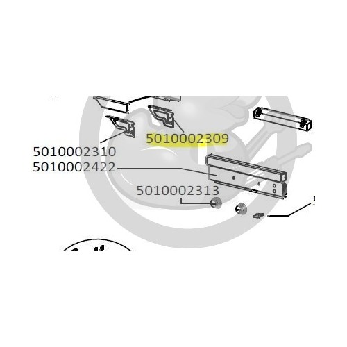 Support gauche étagère pour plancha CAMPINGAZ 5010002309