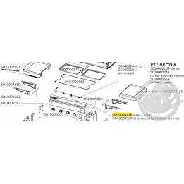 Consoles haut + bas grises foncées barbecue CAMPINGAZ 5010004136