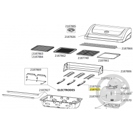 Brûleur acier 28 Mb barbecue CAMPINGAZ 2187825