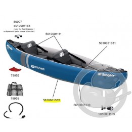 Vessie plancher gris claire kayak Sevylor 5010001332