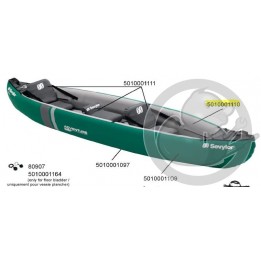 Vessie latérale gauche kayak Adventure plus Sevylor 5010001110