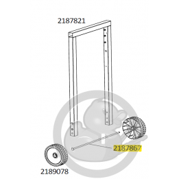 Axe de roue avec embout barbecue CAMPINGAZ 2187867