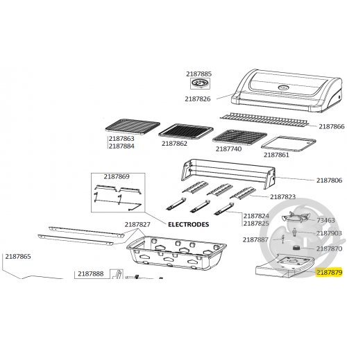 Etagère réchaud latéral barbecue CAMPINGAZ 2187879