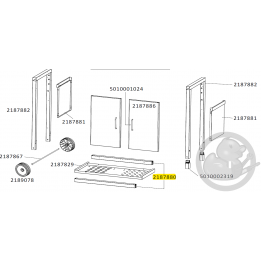 Barre horizontale inférieure barbecue CAMPINGAZ 2187880