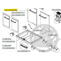 Poignée de porte en acier barbecue CAMPINGAZ 5010006096