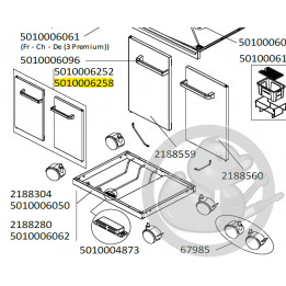 Portes gauche et droite avec poignée grises foncées barbecue CAMPINGAZ 5010006258