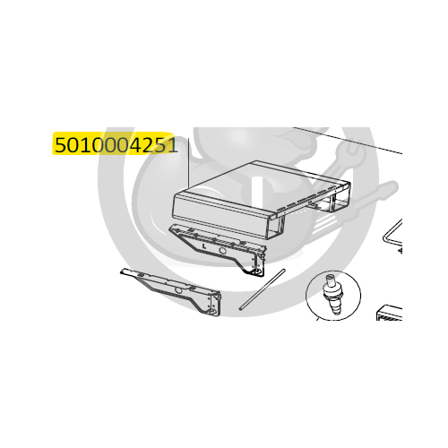 Etagère gauche ou droite grise foncée barbecue CAMPINGAZ 5010004251