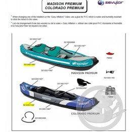 Vessie plancher kayak Sevylor 5010001168
