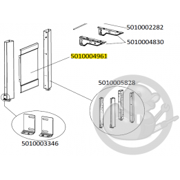 Panneau latéral gauche ou droit gris foncé barbecue CAMPINGAZ 5010004961