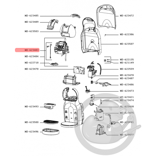 Aimant + bride cafetière expresso dolce gusto Krups MS-623483