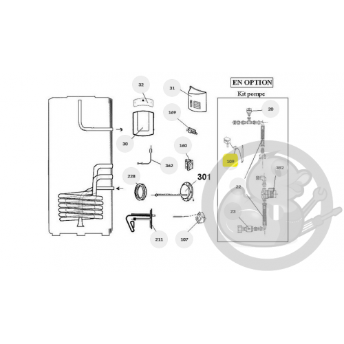 Thermostat primaire chauffe-eau Atlantic Thermor 299201