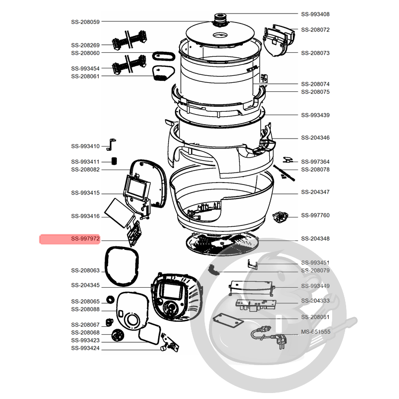 Carte Électronique Pour Cuiseur Vapeur Cookeo – Compatible Moulinex SS-993424 Et Autres Références