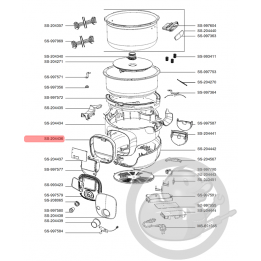 Bague multicuiseur intelligent cookeo mini Moulinex SS-204436